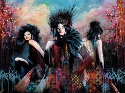 Trinity by Troika - Hand Embellished Box Canvas sized 48x36 inches. Available from Whitewall Galleries