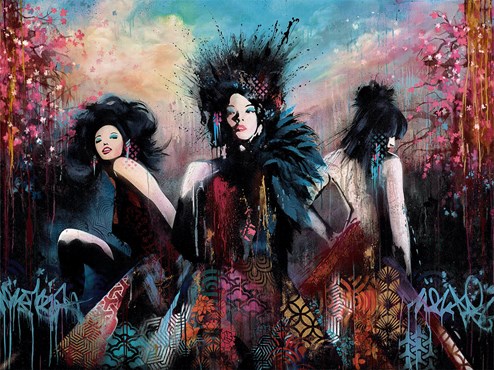 Trinity by Troika - Hand Embellished Box Canvas